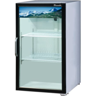 Blueair Glass Door Merchandisers BAGR7W-HC Glass Door Countertop Refrigerator Single Door