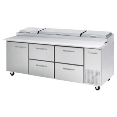 Blueair Pizza Prep Tables BAPP93-D4RM-HC Pizza Prep Drawer FOUR DRAWER 93