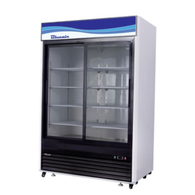 Blueair Glass Door Merchandisers BKGM48SL-HC Glass Door Merchandiser Refrigerator Two Door Sliding