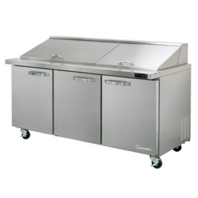 Blueair Prep Tables Mega Size BLMT72-HC Mega Top Sandwich Prep Table Three Door 72”