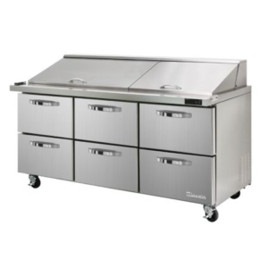 Blueair Prep Tables Drawers BLPT72-D6-HC Sandwich Prep Drawer SIX Drawer