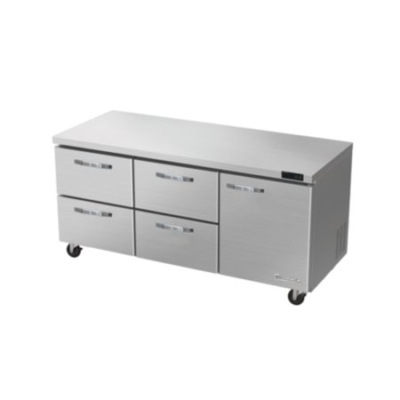 Blueaire Undercounters Drawers BLUR72-D4LM-HC Undercounter Refrigerator Drawer Four Drawer 72”